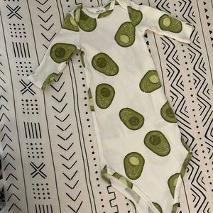 NWOT. Angel Dear waffle knotted gown. 0-3mo